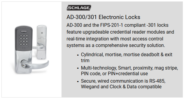 AD-300 Lock Summary