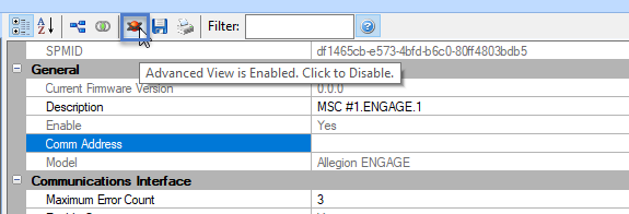 Advanced View Enabled