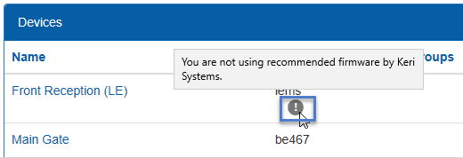 FW Update Required