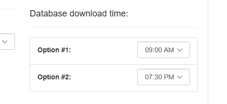 Lock Download Time Set