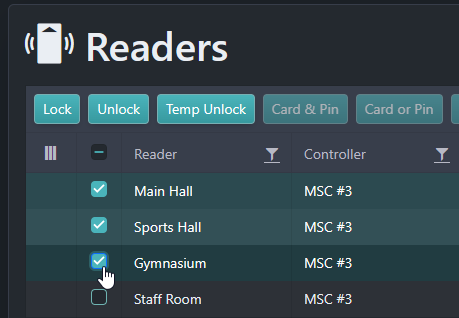 Select Multiple Readers
