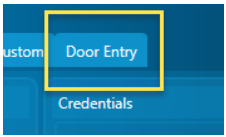 Door Entry Tab