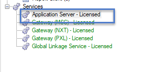 Select Application Server