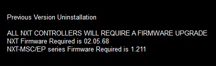 New firmware prompt