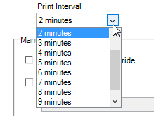 Print Interval Setting