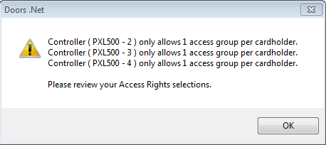 Cardholders - Access Rights C