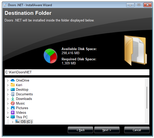 Client - Destination Folder