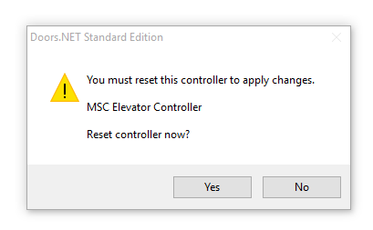 Controller Reset Prompt