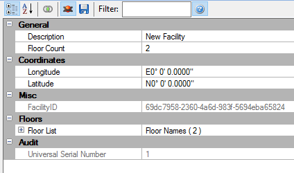 Default New Facility Settings