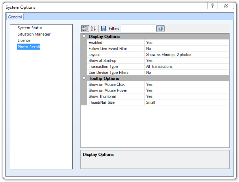 System Options