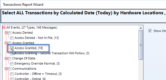 Select Access Granted