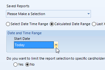 Set report time and date